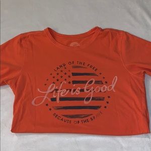 Orange life is good tee